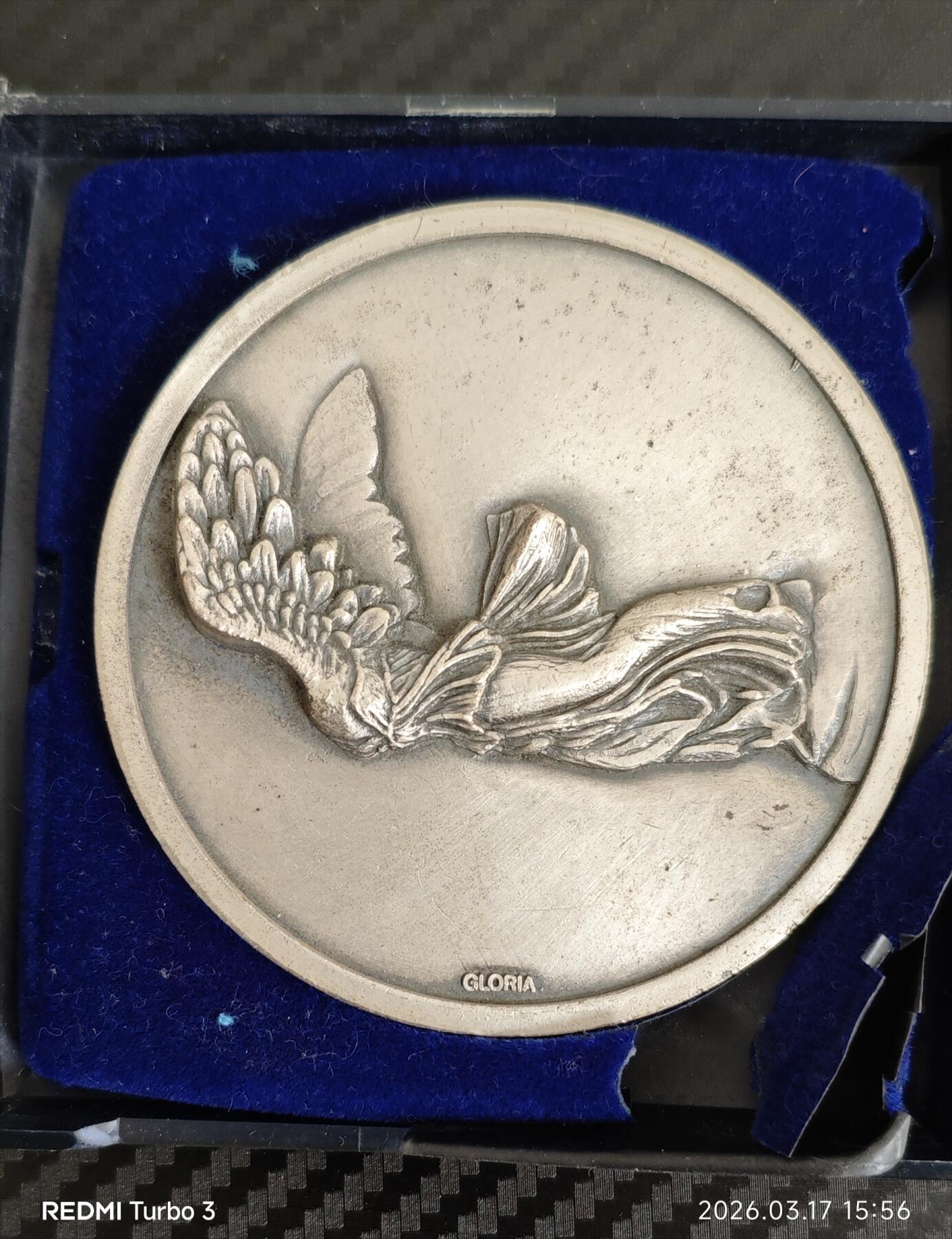 法国1982年「苹果博览会/苹果节」一等奖纪念章，带原盒，原盒破损