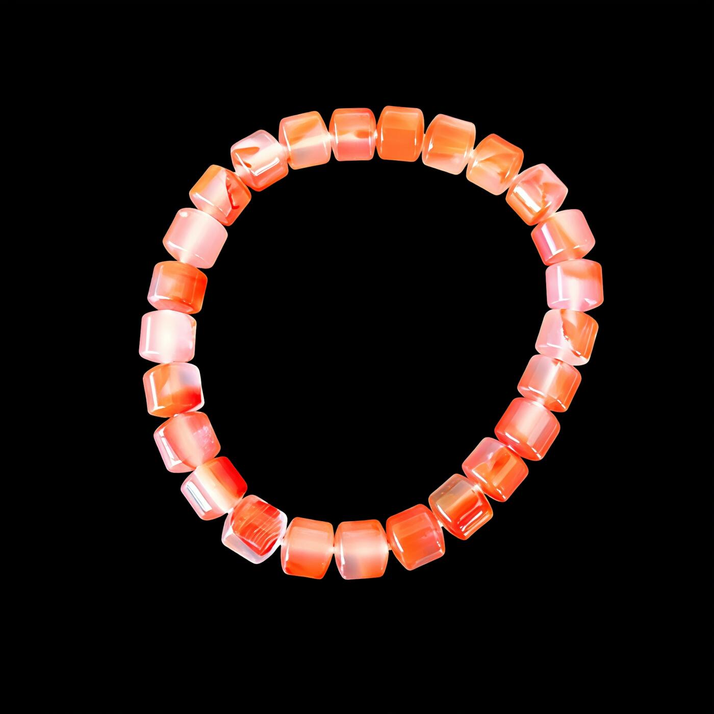 碧月说宝.君子怀瑾·当代和田玉清风专场(三) 鸿运当头南红飘花手串