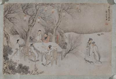 近现代书画专场（五） - 上官周 文会图