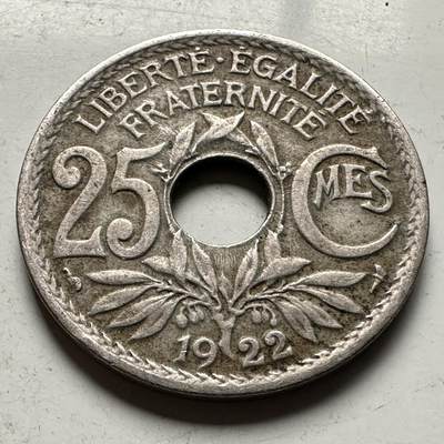 🌹外币初藏🌹🐯2026年第32场   每周二四六晚8️⃣点 接代拍 - 法国1922年25分