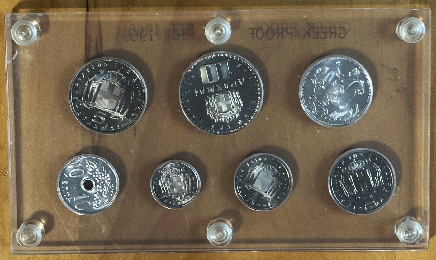 1965希腊顶级品 包括一枚银币