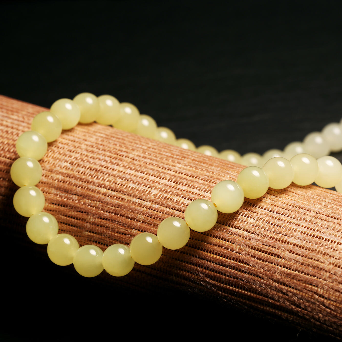 碧月说宝.君子怀瑾·当代和田玉清风专场(三) 稀缺和田玉黄玉白玉渐变色项链