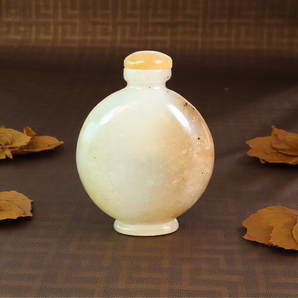 碧月说宝.君子怀瑾·当代和田玉清风专场(四) 和田玉糖色鼻烟壶