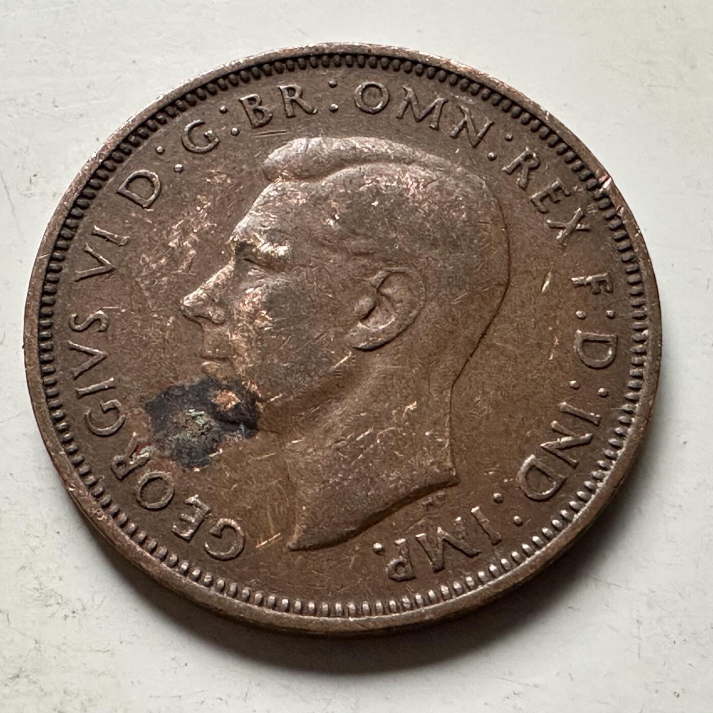 🌹外币初藏🌹🐯2026年第32场   每周二四六晚8️⃣点 接代拍 英国 1944年 半便士  