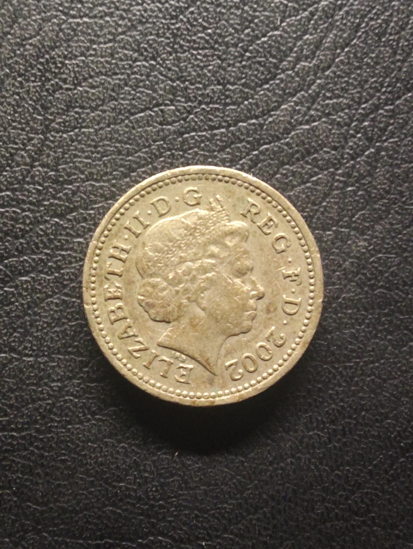 荟藏特别场次第十期——“社长的硬币堆” 英国2002年1镑 苏格兰版本