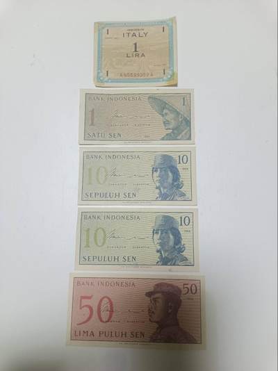 【20260321】非全新纸币和硬币第348场 - 外国5张纸币