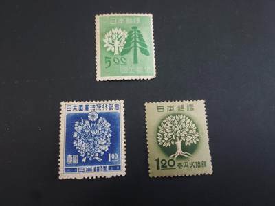 博彦收藏    3月25日 8点 外国邮票专场 - 日本 新票3枚 上品