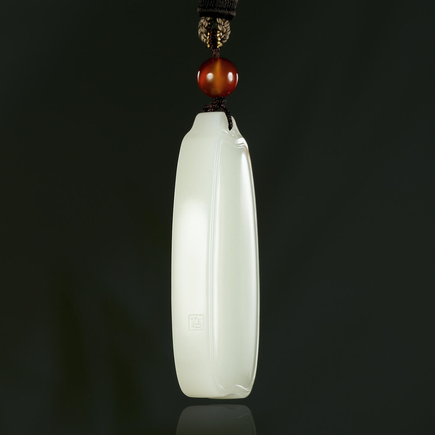 碧月说宝.君子怀瑾·当代和田玉清风专场(三) 高俊华 洒金皮和田玉籽料平安如意牌