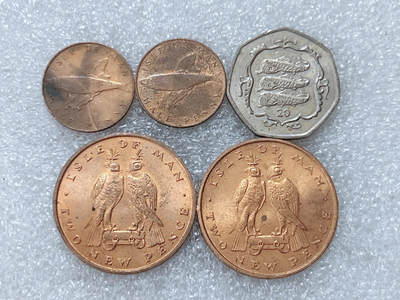 第一海外回流一元起拍收藏 散集专场  第304期 - 马恩岛硬币 5枚