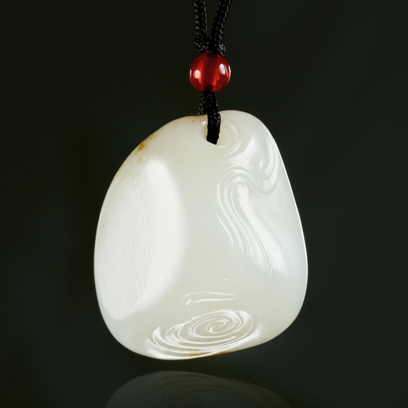 碧月说宝.君子怀瑾·当代和田玉清风专场(三) 洒金皮和田玉上善若水平安佩