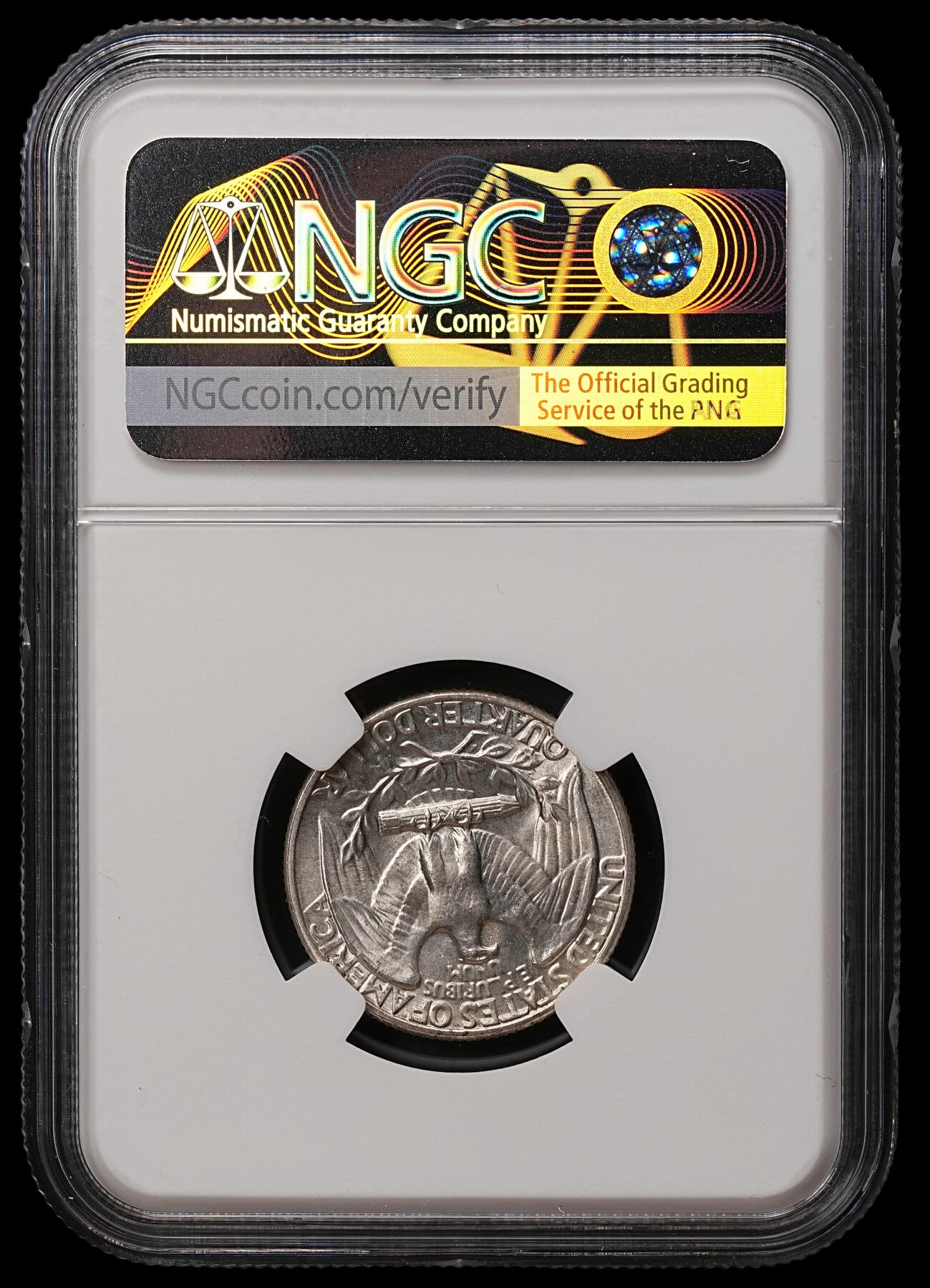 修遠堂世界钱币第108期 NGC MS65 1947年美国25美分银币