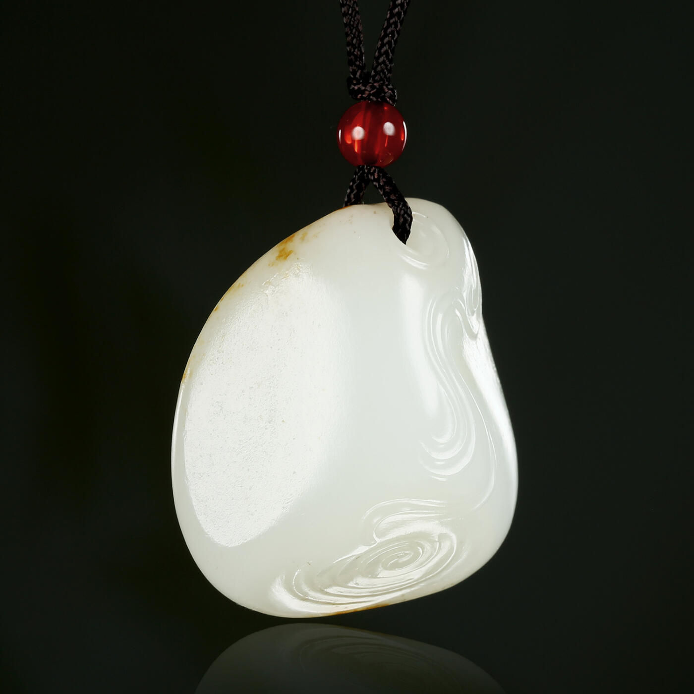 碧月说宝.君子怀瑾·当代和田玉清风专场(三) 洒金皮和田玉上善若水平安佩