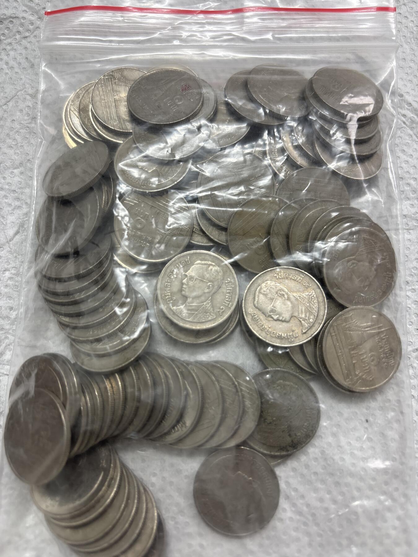 文馨钱币收藏第 297 场，银币，古钱币，铜元场，长期接代拍业务 好品泰国 100 枚