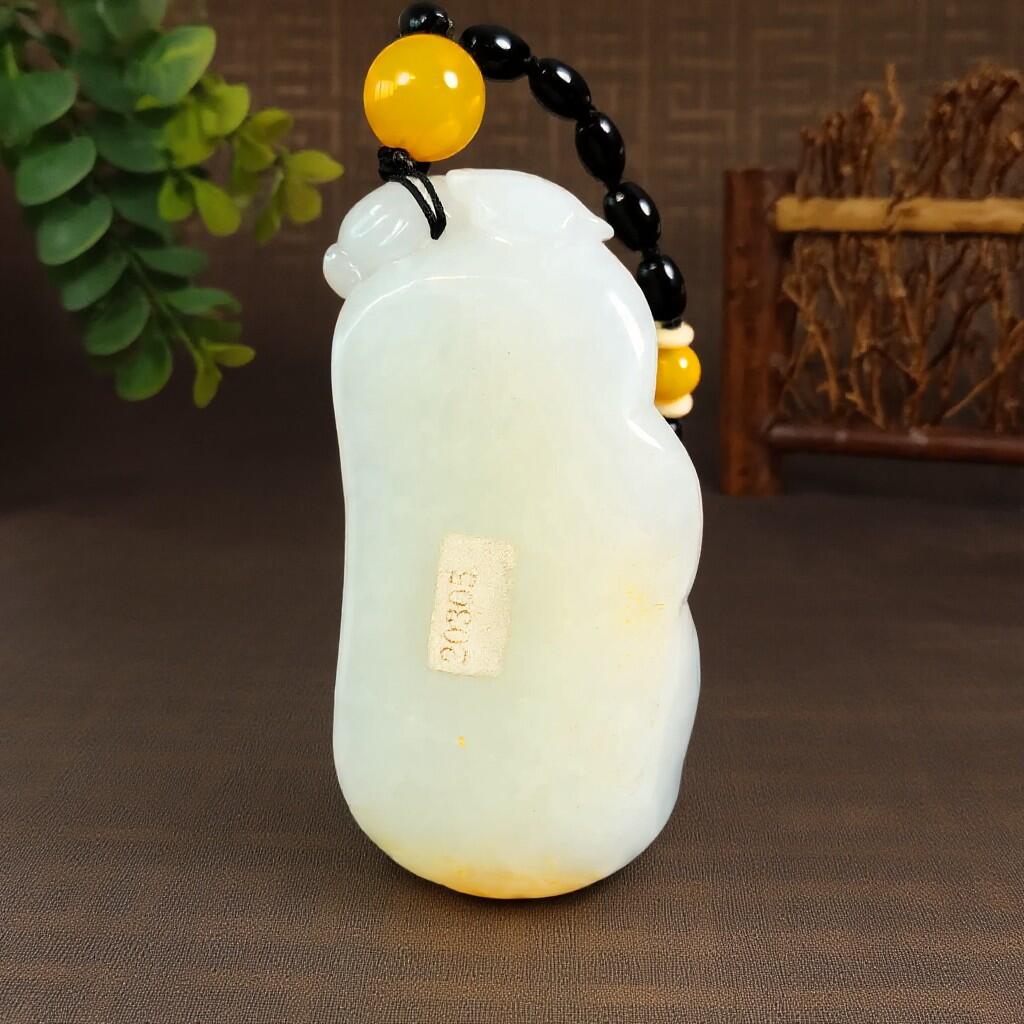 碧月说宝.君子怀瑾·当代和田玉清风专场(四) 和田玉山料连中三元手把件