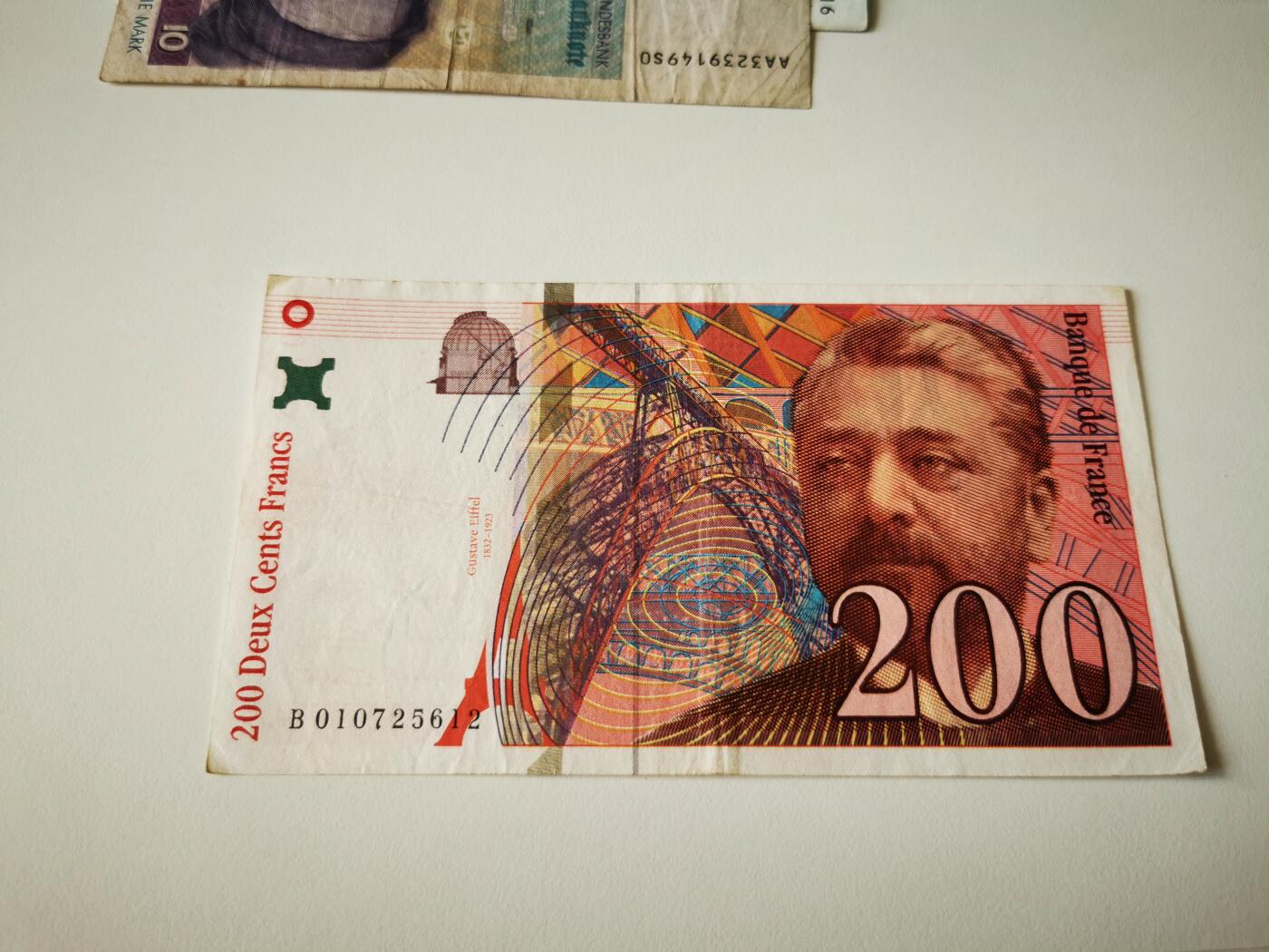 零零发流通品外国纸币拍卖 无佣金 法国200