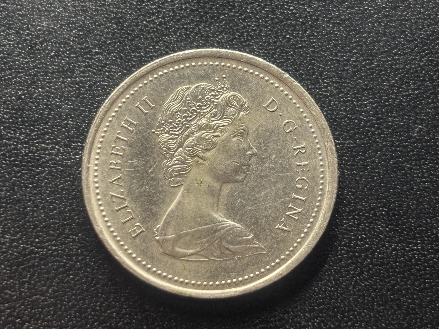 邮泉阁限时拍卖第四十三场（硬币在国外。请付邮费6元。） 加拿大1973年25分纪念币