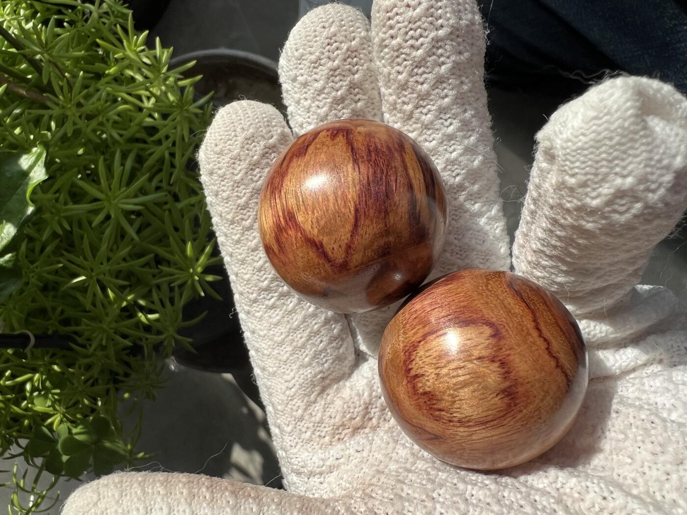 零元拍：海南黄花梨手球：35MM