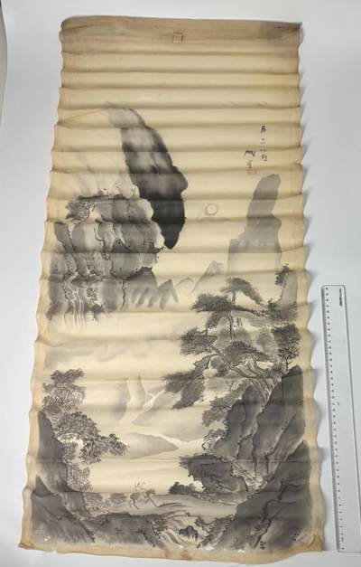 小驴勋章奖章收藏3月21日周六晚六点拍卖（珍爱和平，收藏战争，铭记历史，勿忘国耻，忠党爱国。有偿代拍，送拍规则在简介最后，参拍须阅读规则后再参拍，关系到运费包装发货时效真假辨别等关键信息，拍卖时不再发原图，看大图店主微信码在拍卖店铺介绍里） - 日式毛笔画，材质人造丝