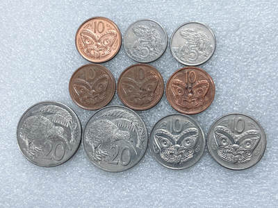 第一海外回流一元起拍收藏 散集专场  第304期 - 新西兰硬币 10枚