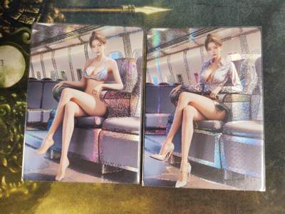 阳大大卡牌拍卖第105期（持续收拍品，周五晚上九点截拍，进群福利早知道） - 鸡腿卡牌 都市丽人 空姐 彩闪1套3渐变