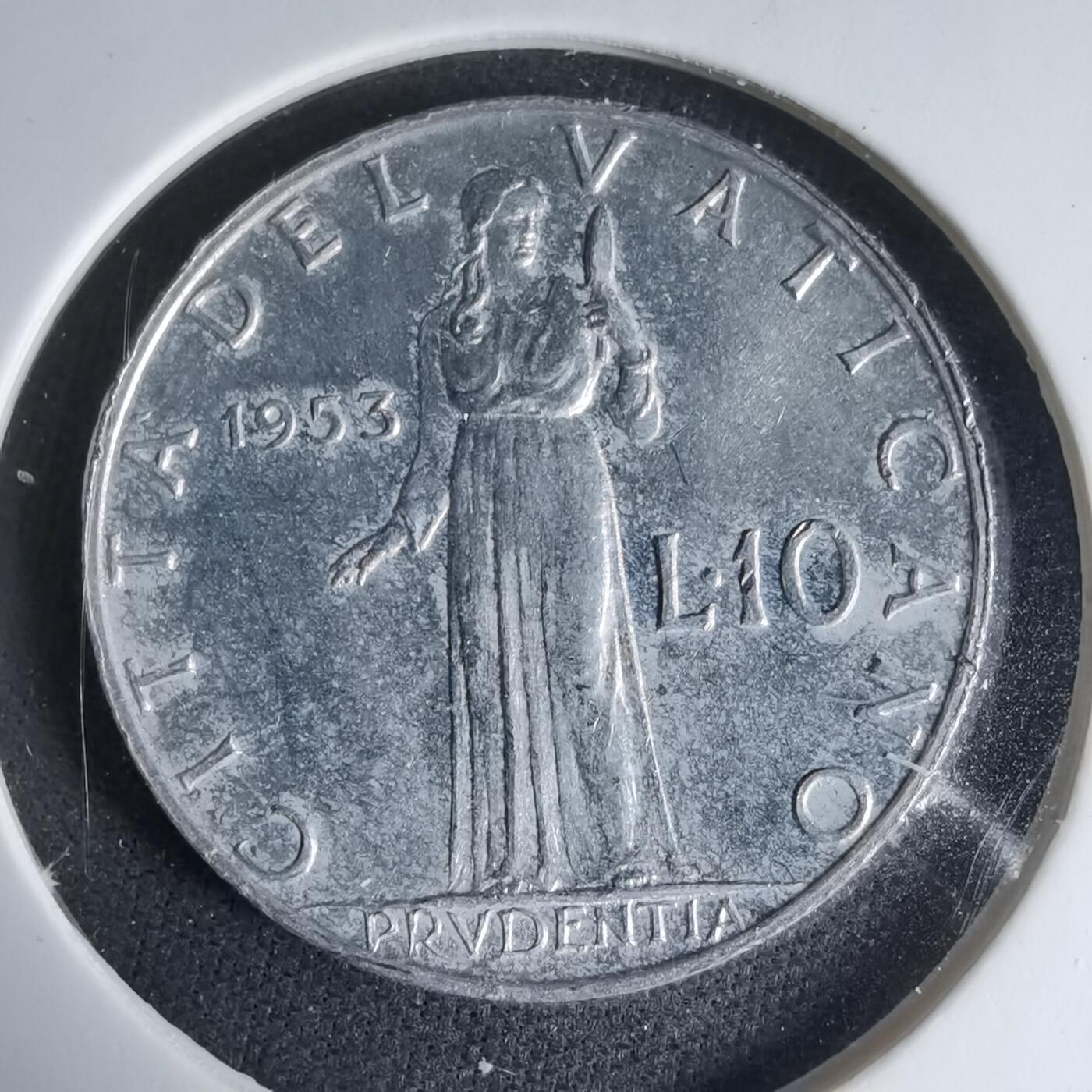 沼泽如烟--第1033场 梵蒂冈1953年10里拉