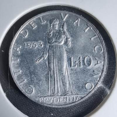 沼泽如烟--第1033场 - 梵蒂冈1953年10里拉