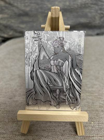 喜灰玩卡拍卖第五期，接拍品0佣金，欢迎送拍，释放现金流，让自己有资金可以购买更多喜欢的卡牌，让别的卡友能淘到更多心仪的卡牌 - 齐卡 张建东老师绘阎婆惜 线稿粗闪 限编086/099编