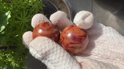 零元拍：海南黄花梨手球：35MM