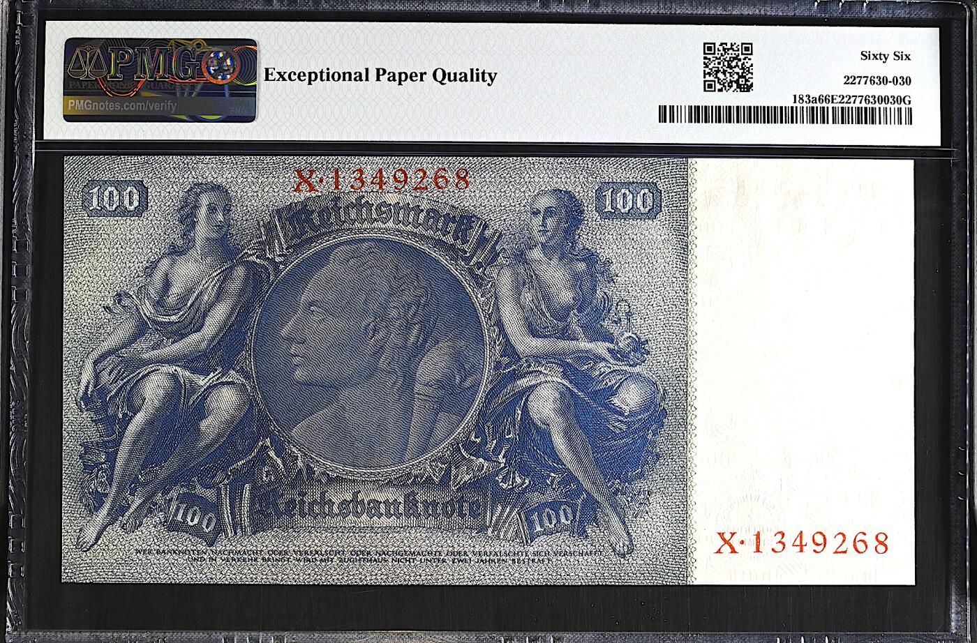 《艾美收藏》第237期-3.22周日外币强钞白金场 德国100马克 PMG66E 1935年老版本 化学之父李比希 大票幅
