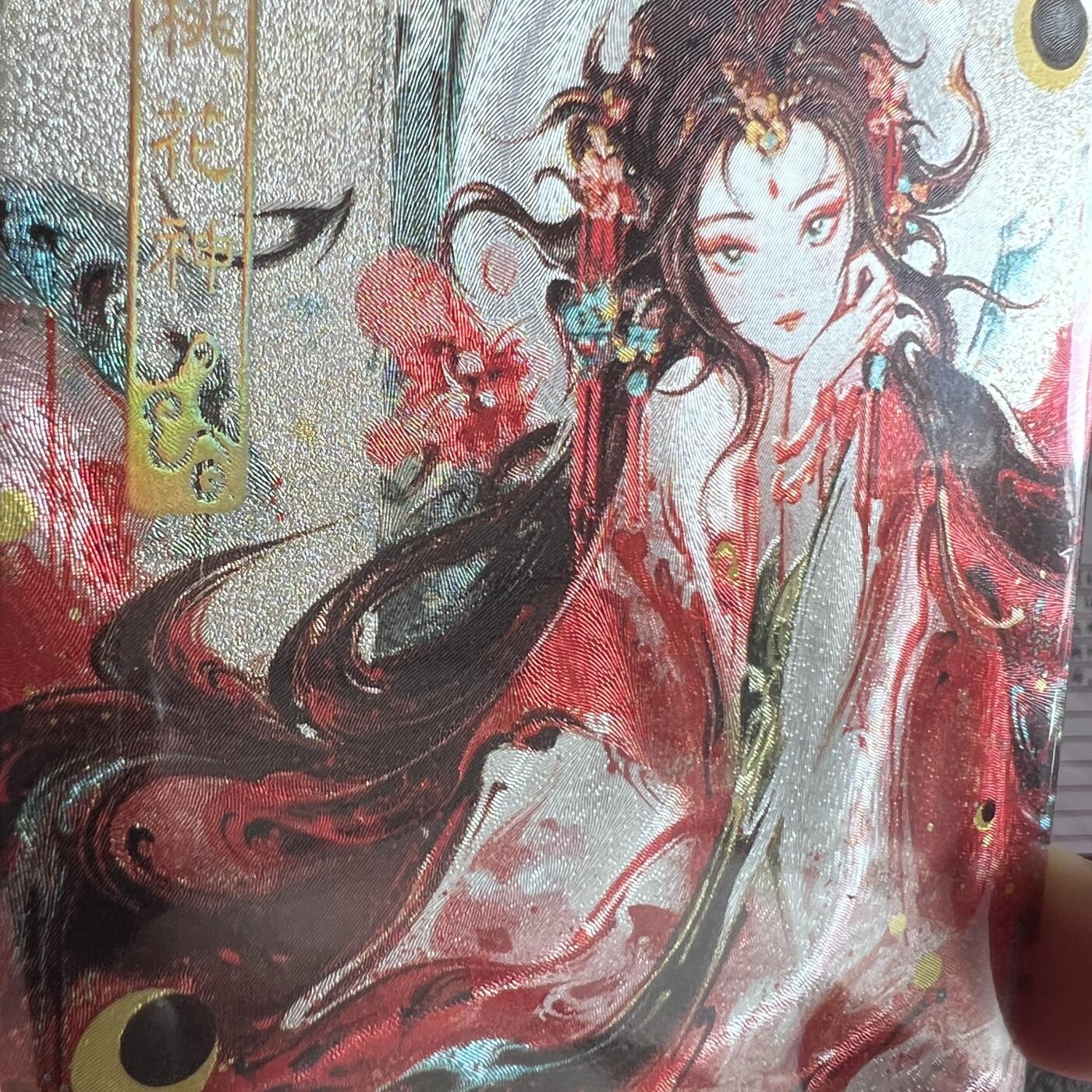 锦色铺子的潮玩第八期 🌸🌸🌸🌸 🌸🌸   可可瑞听 北京IPS卡展限定卡 十二花神 桃花神   芙蓉花神 画师：雪璃XL 粗闪各一