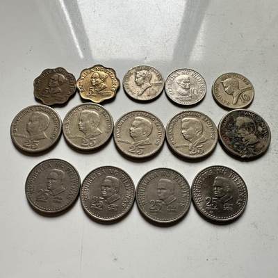 🌹外币初藏🌹🐯2026年第32场   每周二四六晚8️⃣点 接代拍 - 菲律宾散币一组14枚