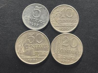 邮泉阁限时拍卖第四十三场（硬币在国外。请付邮费6元。） - 巴西4枚