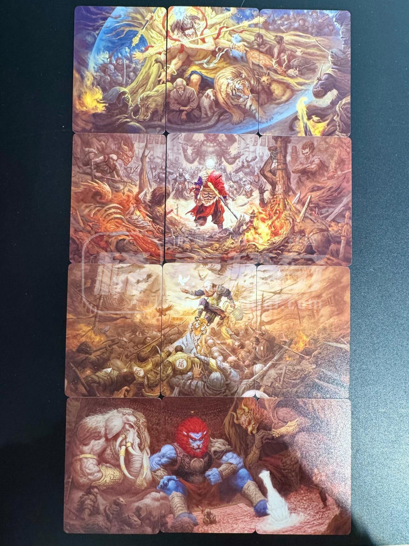 NO.27 好又多金牌大场，每周一站式配齐，方便凑单！（周6晚9点截拍，卖家送拍0抽成！） 焱卡文化 问道东方 绘藏西游《无胜》四组三拼卡普卡工艺  12张