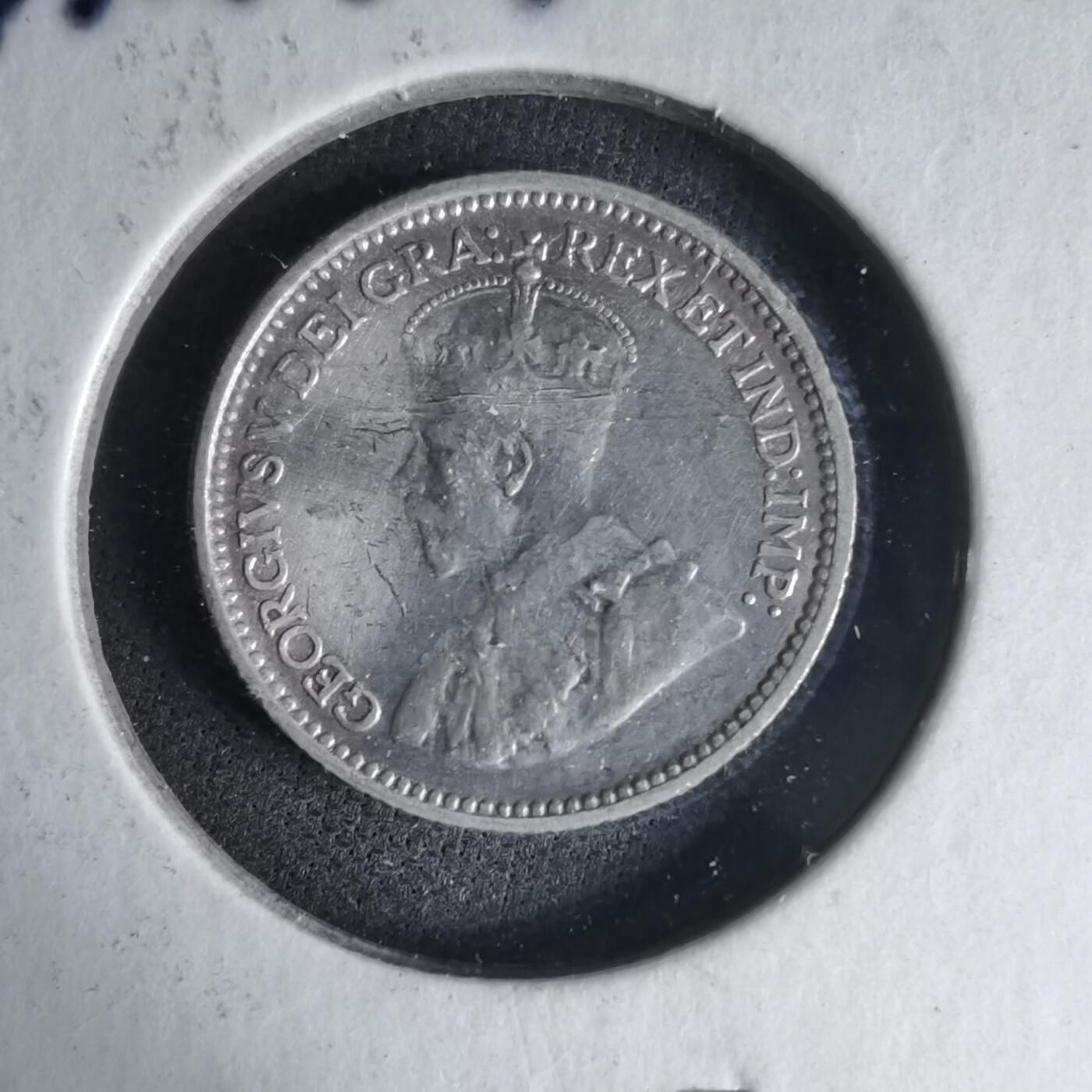 沼泽如烟--第1033场 英属纽芬兰1929年五分银币