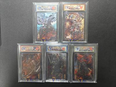 天玑星卡拍第181期《3.26周四截拍》持续收拍收评中 满赠卡需备注 - 【亲签卡】百里卡牌 苍之飞鸿 五子良将 折光 080/108 CCG专属标五张一套