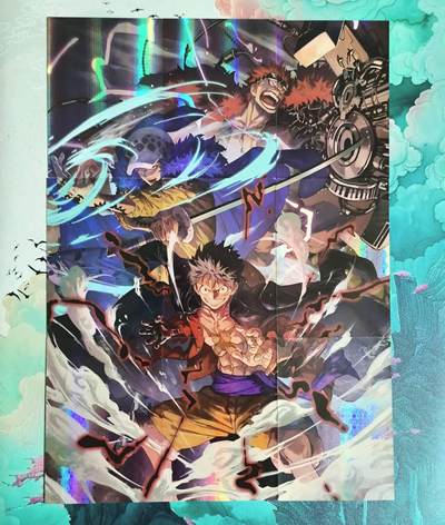 龙虎卡牌-七九场（满200元包邮，无佣金，每周六结拍，欢迎送拍） - 彩闪9拼 海贼王 超新星三人组