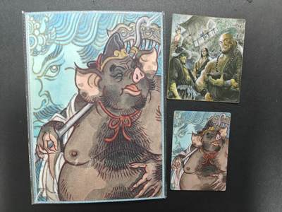 天玑星卡拍第181期《3.26周四截拍》持续收拍收评中 满赠卡需备注 - 猪八戒A4色纸 猪八戒 水浒大卡两张微瑕