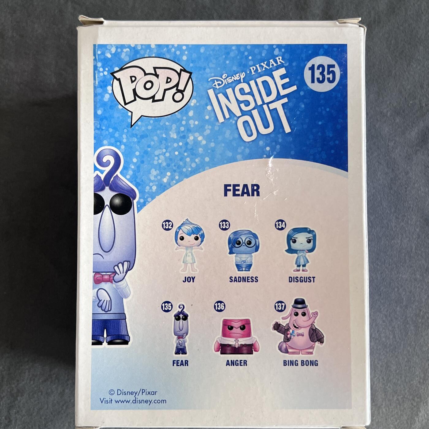 锦色铺子的潮玩第八期 🌸🌸🌸🌸 🌸🌸   迪士尼头脑特工队POP公仔 （怕怕） 包装略旧 介意勿拍