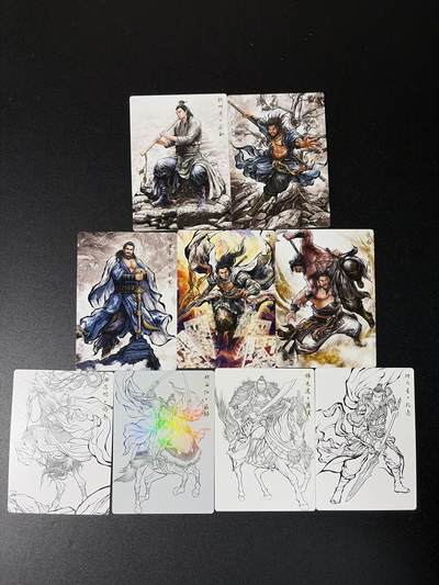 NO.27 好又多金牌大场，每周一站式配齐，方便凑单！（周6晚9点截拍，卖家送拍0抽成！） - 卡德曼 张建东水浒 线稿 普卡+彩闪 线稿卡背4张