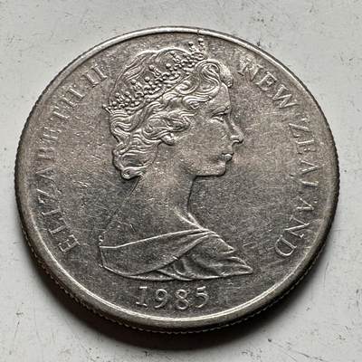 🌹外币初藏🌹🐯2026年第32场   每周二四六晚8️⃣点 接代拍 - 新西兰1985年浅浮雕5分 b