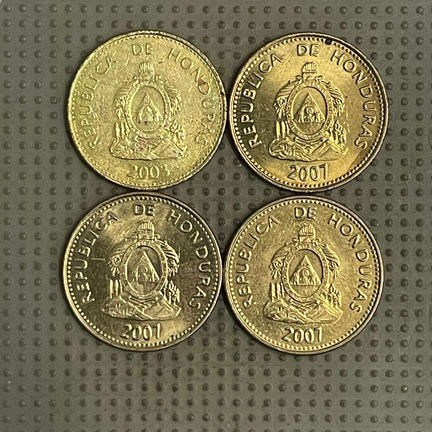 2026年第36场各国散币拍卖（总第186场） 洪都拉斯5分4枚