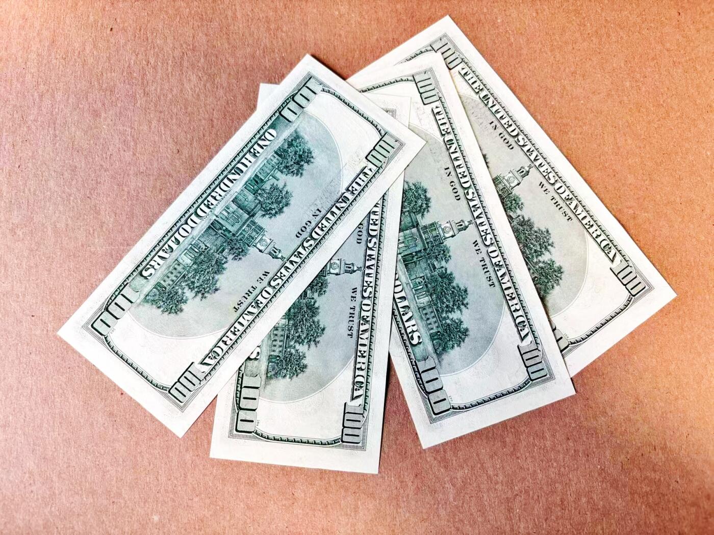 【Blue Auction】世界纸币精拍第797期——18级TOP拍卖/信誉/品质/专业/高效💫 【一组4张AAA】美国 1996年100美金 全新UNC