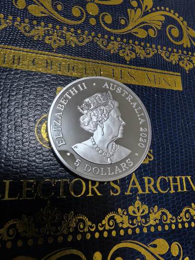 长老汇马年精选第十九场拍卖 2020澳大利亚二战结束75周年5元精制银币，3500枚，1盎司999银