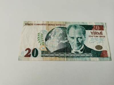 零零发流通品外国纸币拍卖 无佣金 - 土耳其20里拉