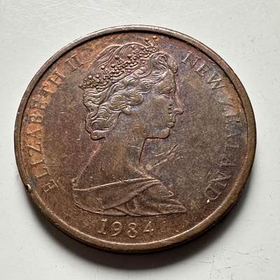 🌹外币初藏🌹🐯2026年第32场   每周二四六晚8️⃣点 接代拍 - 新西兰1984年浅浮雕2分