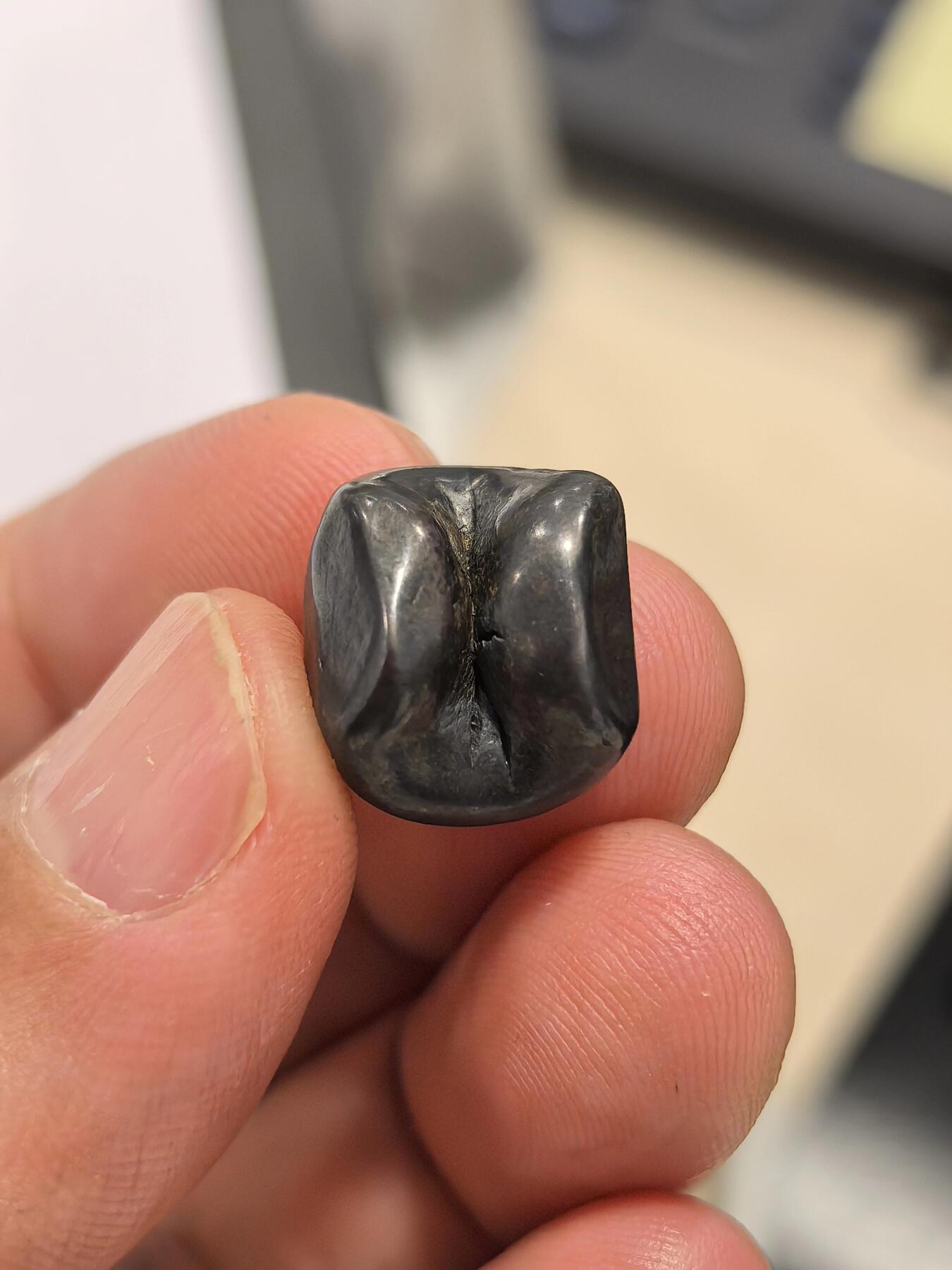 博洋堂世界钱币拍卖第165期（全场包邮） 泰国18世纪子弹银屁股锭 1泰铢 15.1g 收藏级