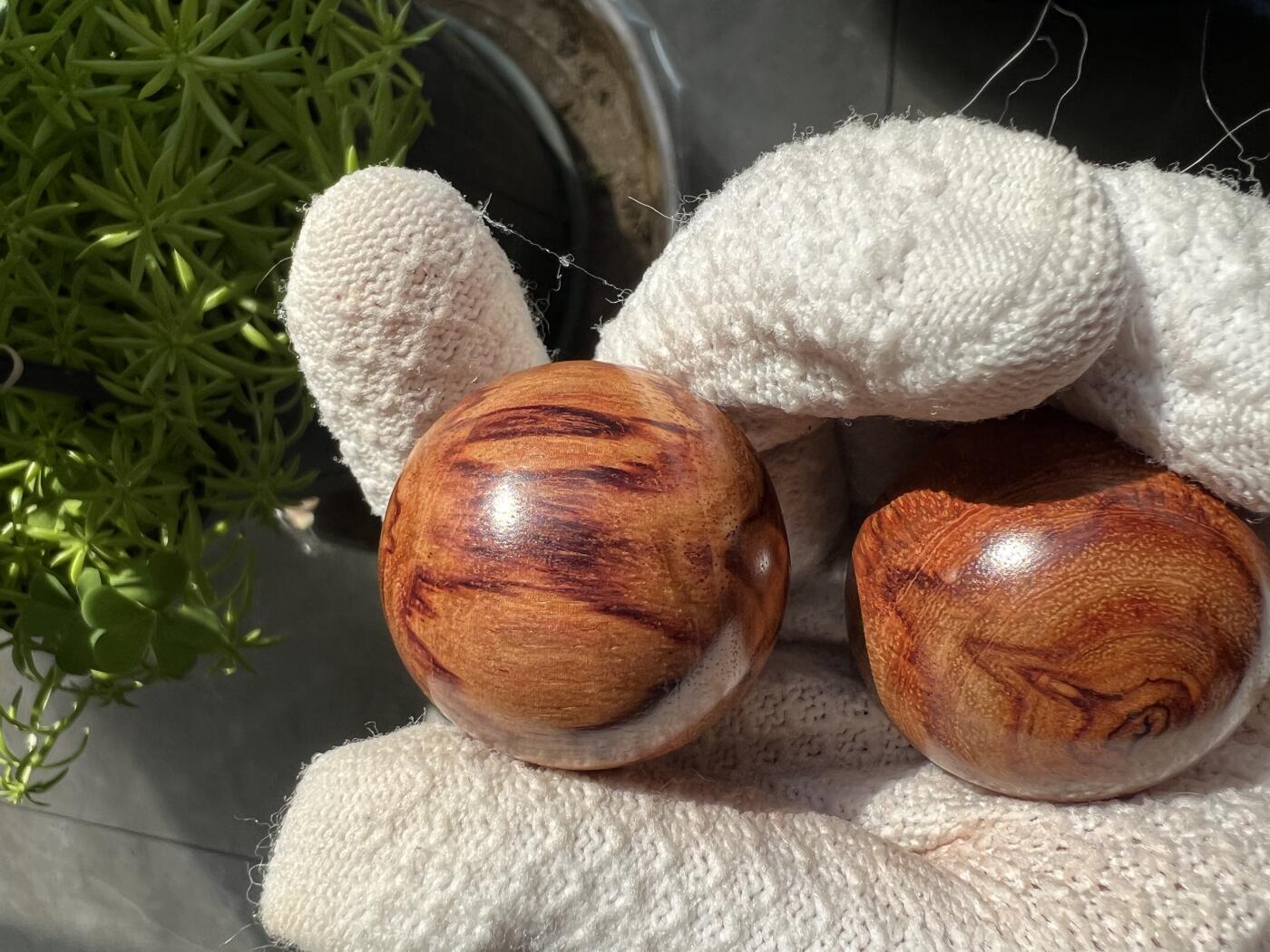 零元拍：海南黄花梨手球：35MM