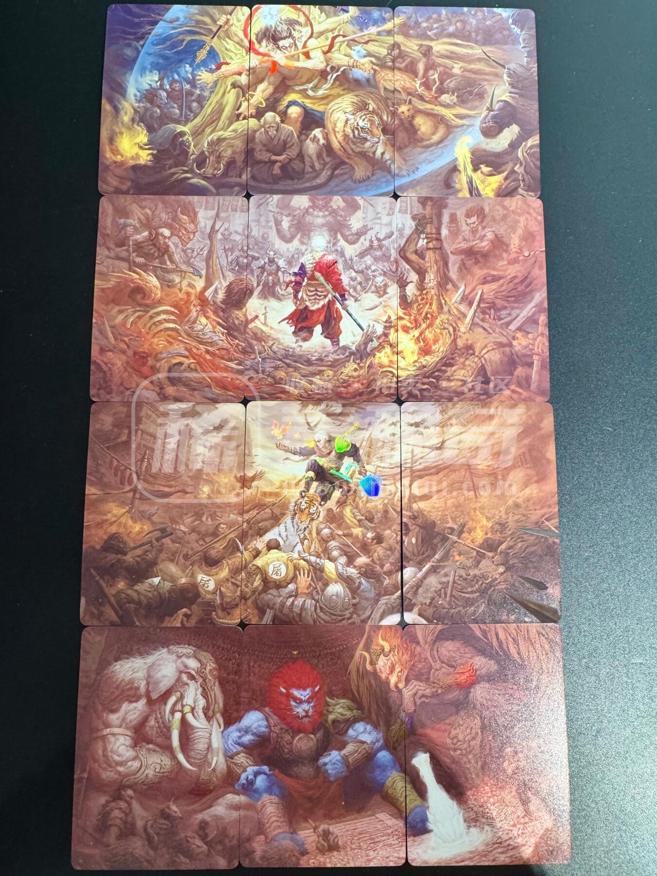 NO.27 好又多金牌大场，每周一站式配齐，方便凑单！（周6晚9点截拍，卖家送拍0抽成！） 焱卡文化 问道东方 绘藏西游《无胜》四组三拼卡彩闪工艺  12张