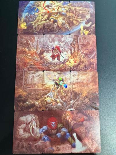 NO.27 好又多金牌大场，每周一站式配齐，方便凑单！（周6晚9点截拍，卖家送拍0抽成！） - 焱卡文化 问道东方 绘藏西游《无胜》四组三拼卡彩闪工艺  12张