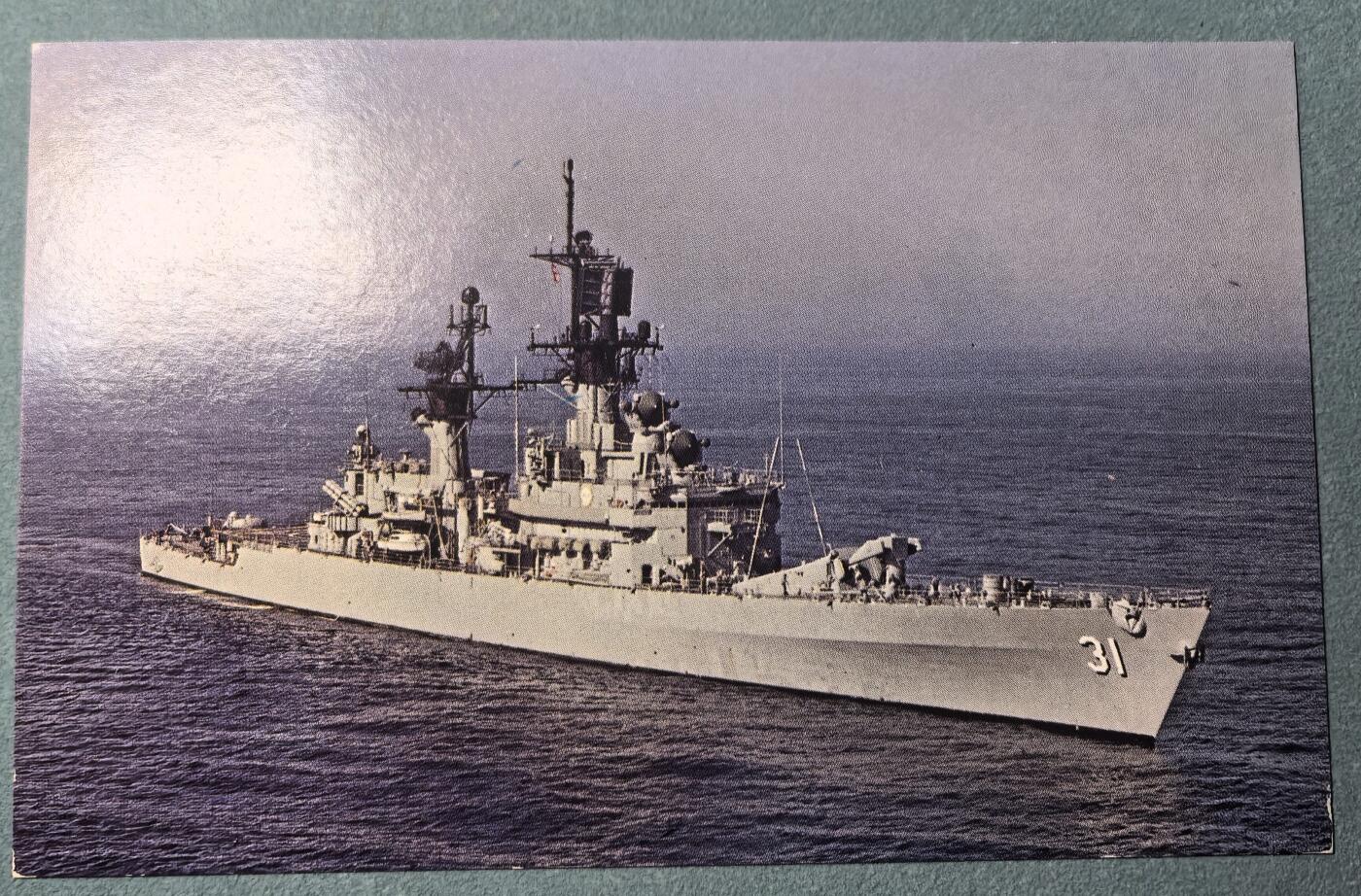 盛世勋华——号角文化勋章邮票专场拍卖第309期 美国冷战时期军舰专题明信片 斯特雷特号导弹巡洋舰 (CG-31) 